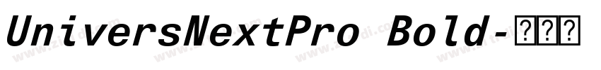 UniversNextPro Bold字体转换